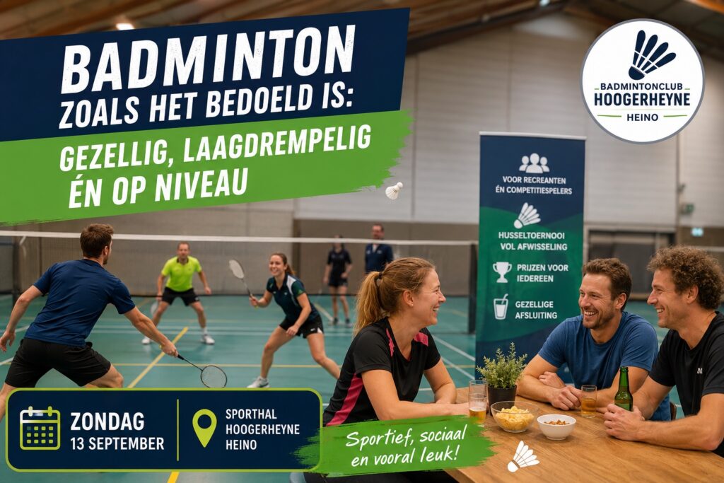 Badminton tournooi Heino